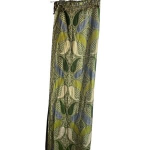 Pashmini Women's Scarf 70% Pashmini 30% Silk Green Paisley Lightweight 27"x 72"